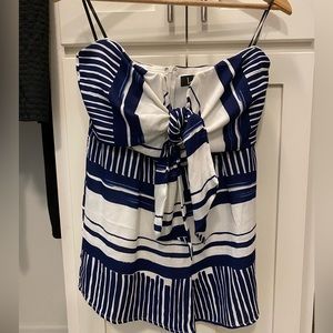 Lulus Blue and White Romper